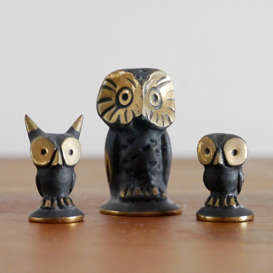 Owl family ornament
